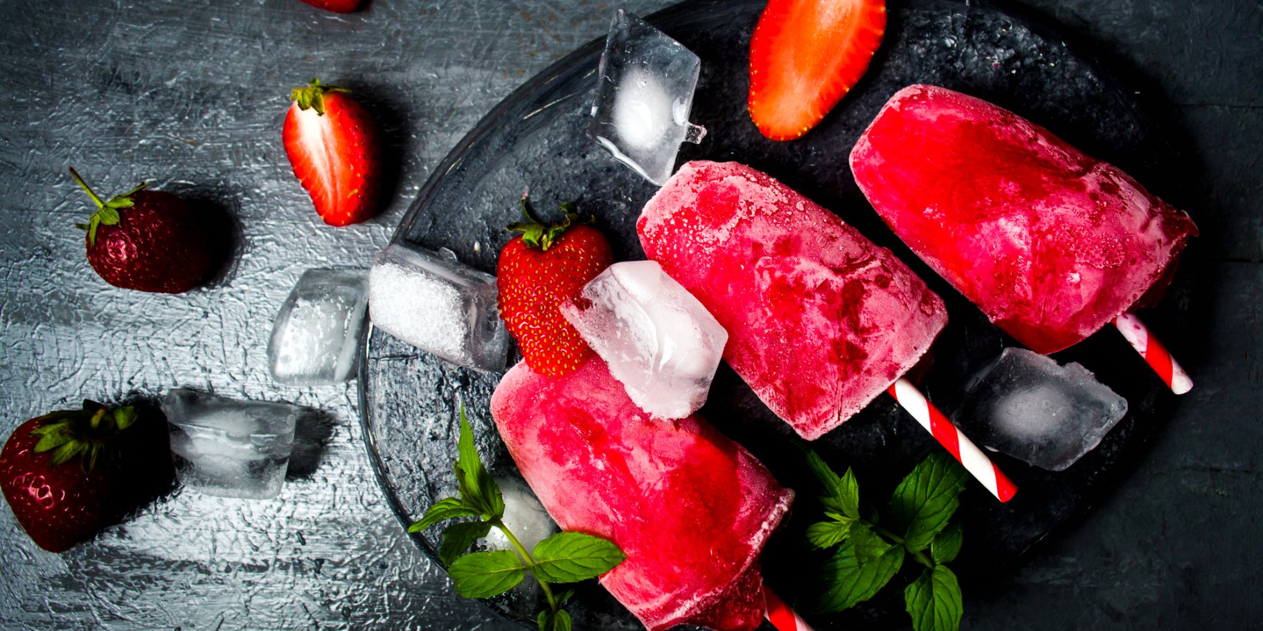 Морозиво з полуничного соку