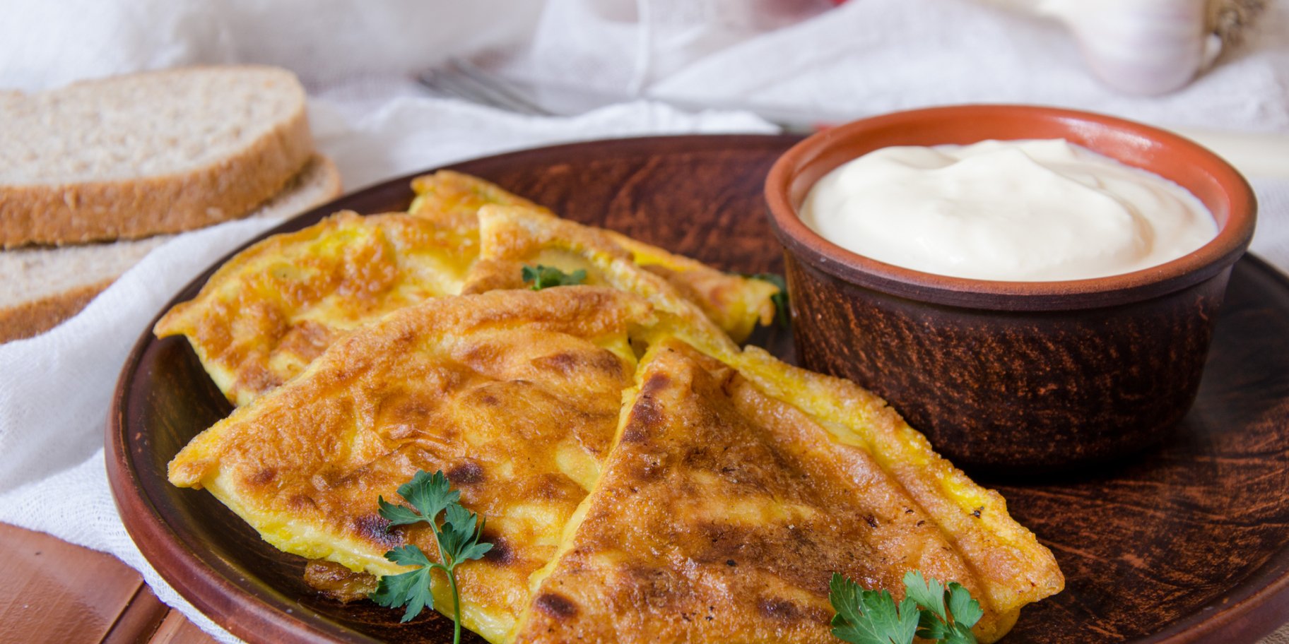 Блинчики с рисом и курятиной