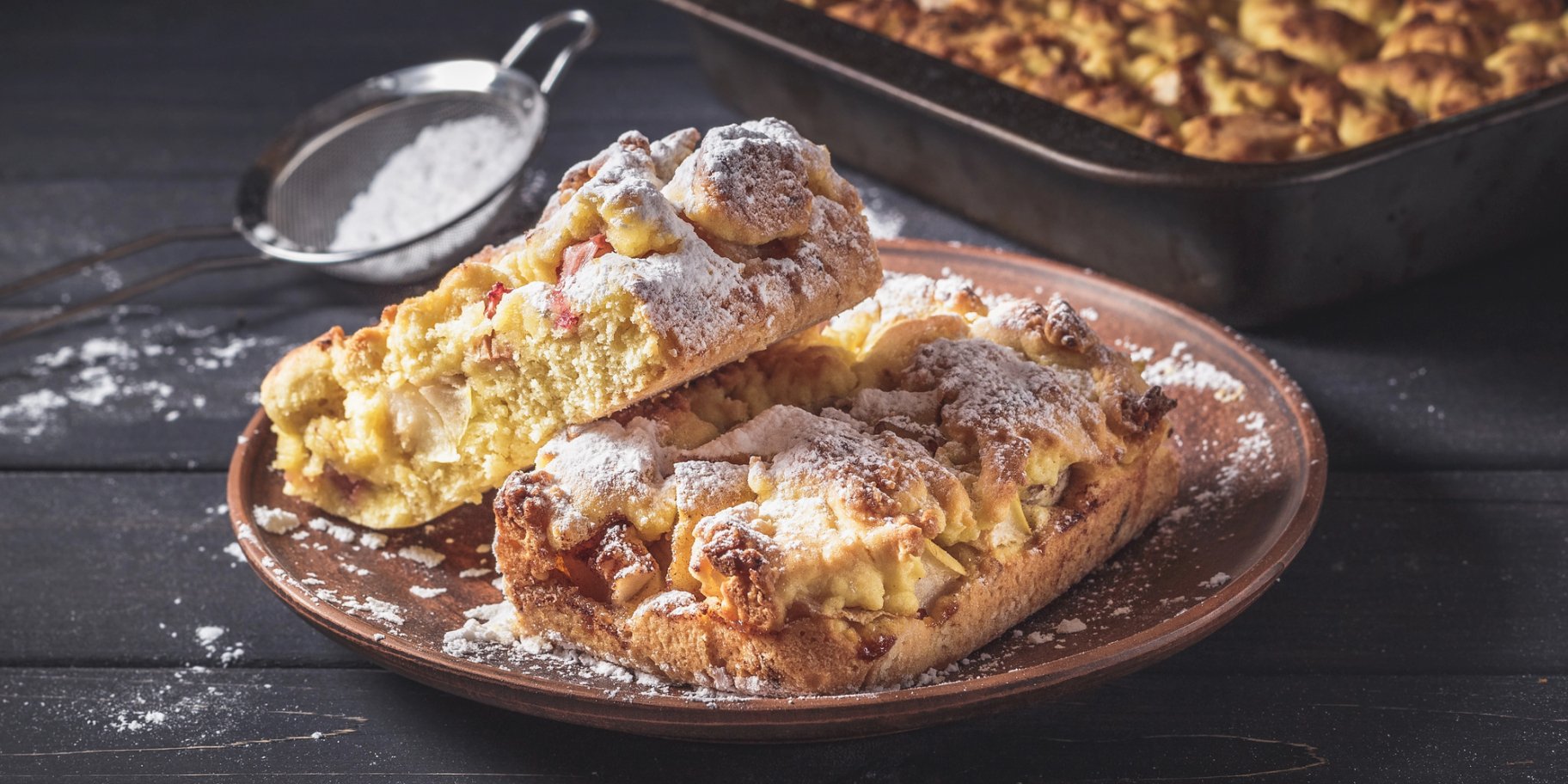 Пісочний ревеневий пиріг