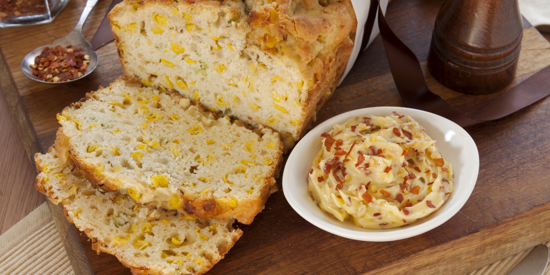 Сирно-кукурудзяний хліб на пиві