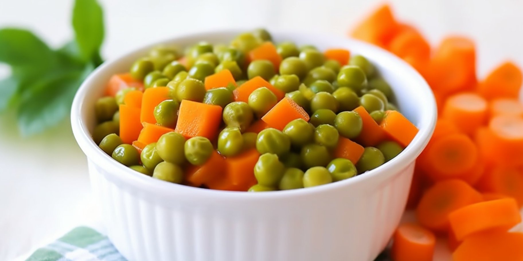 Консервований горошок з морквою