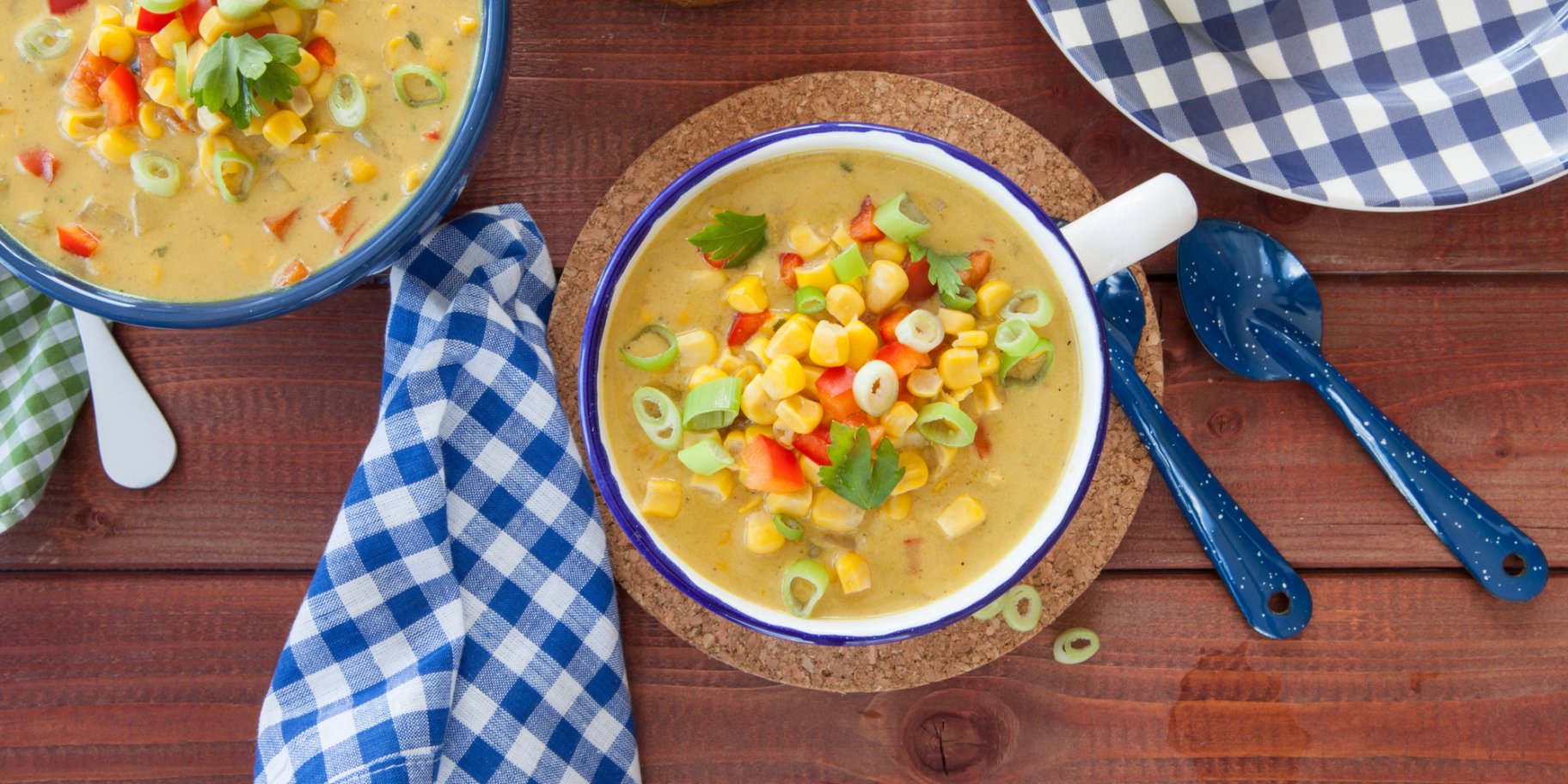 Американський кукурудзяний суп