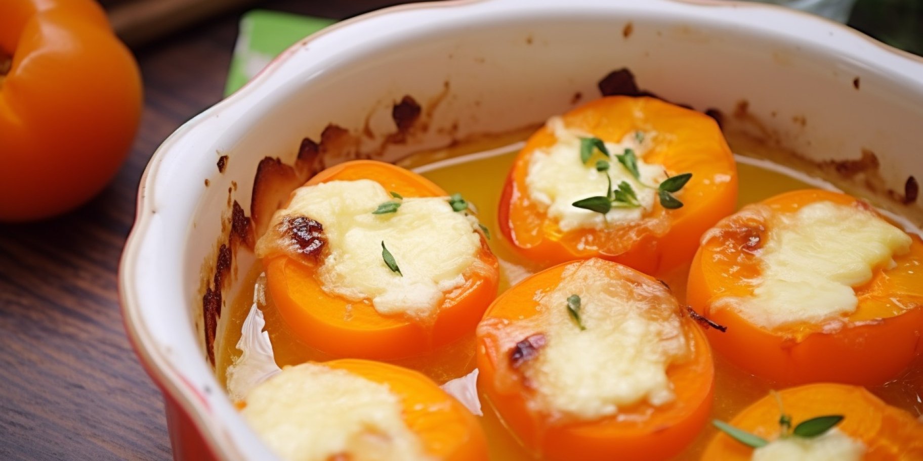 Солодкі абрикоси запечені з сиром