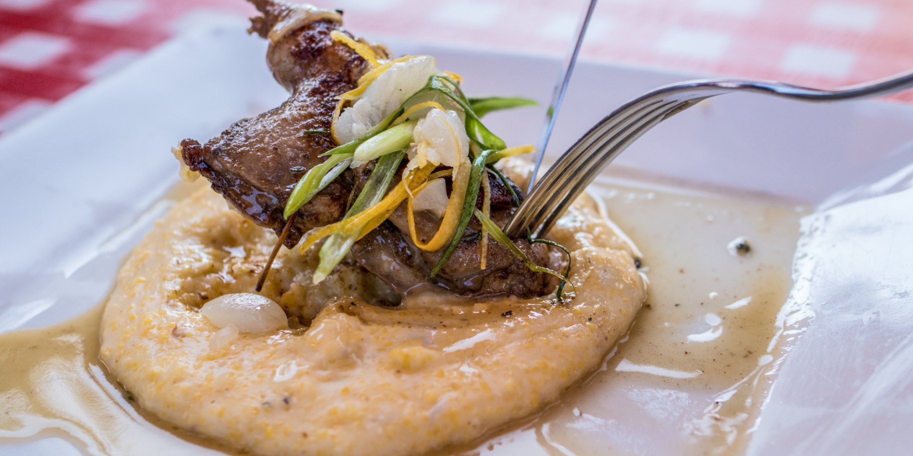 кролик з полентою