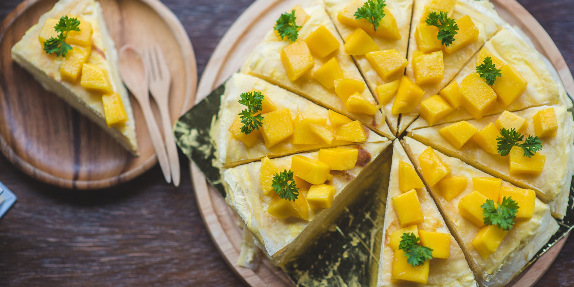 Манговый торт