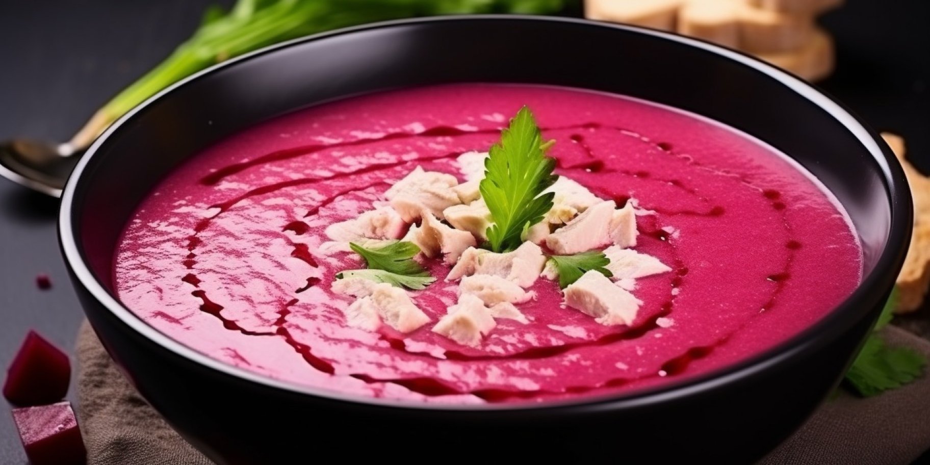 Холодний буряковий борщ