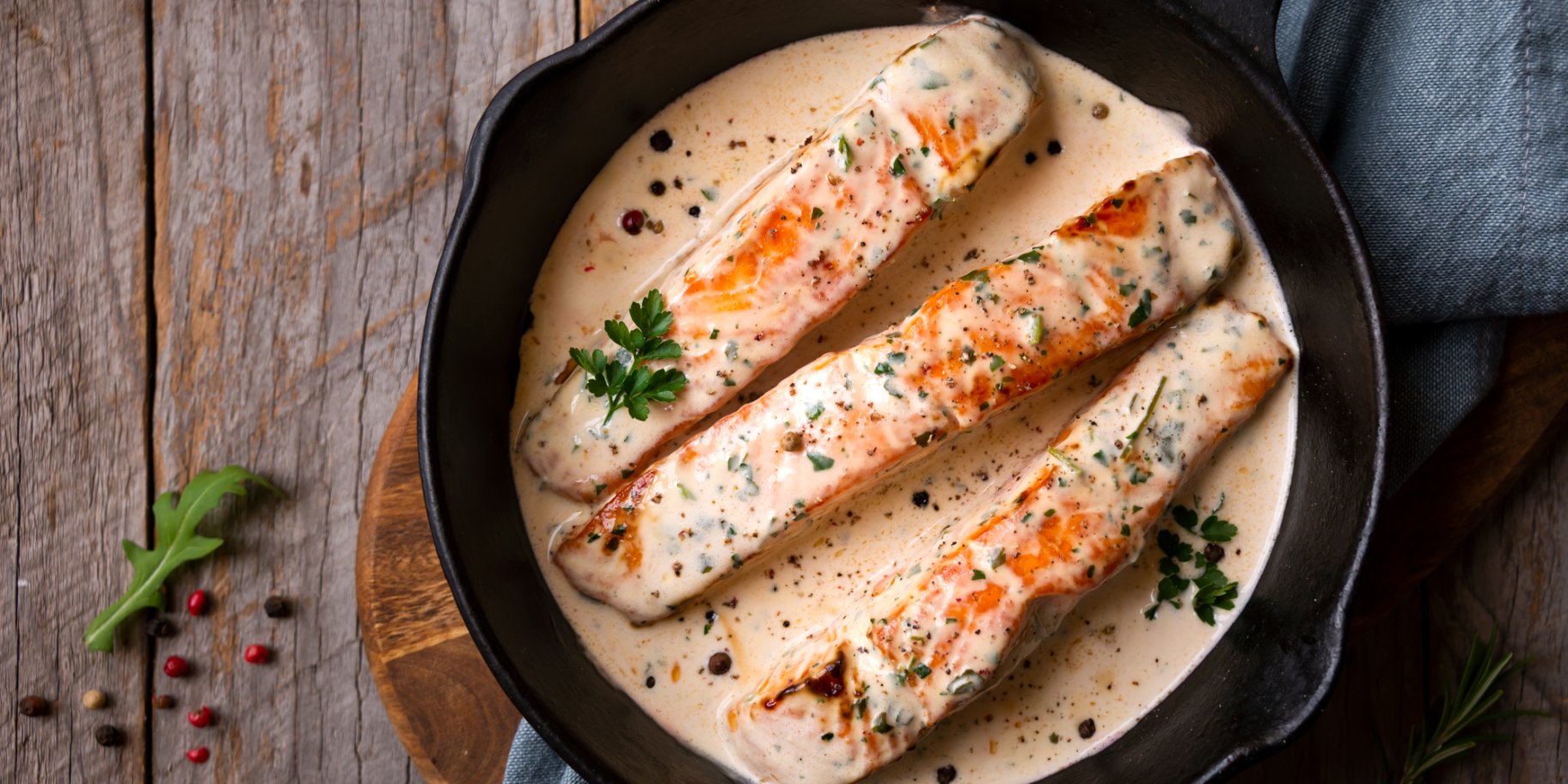 Форель у вершковому соусі