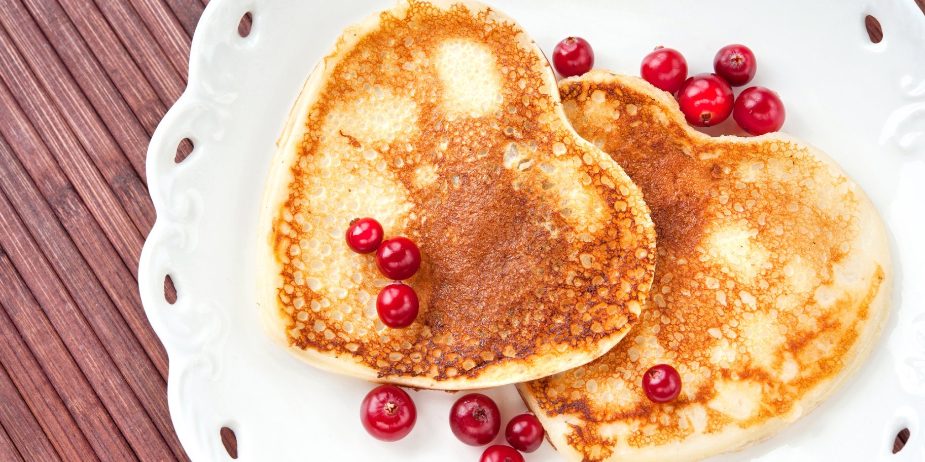 Панкейки у формі сердечок