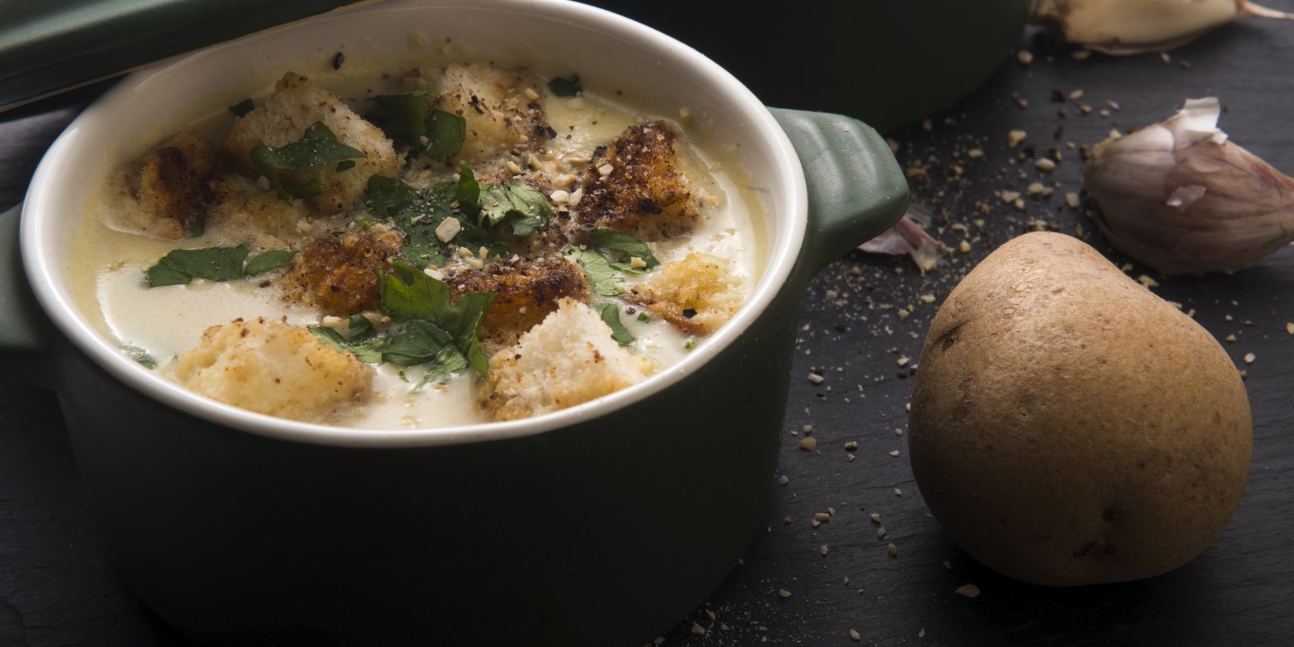 Картопляний суп з часником