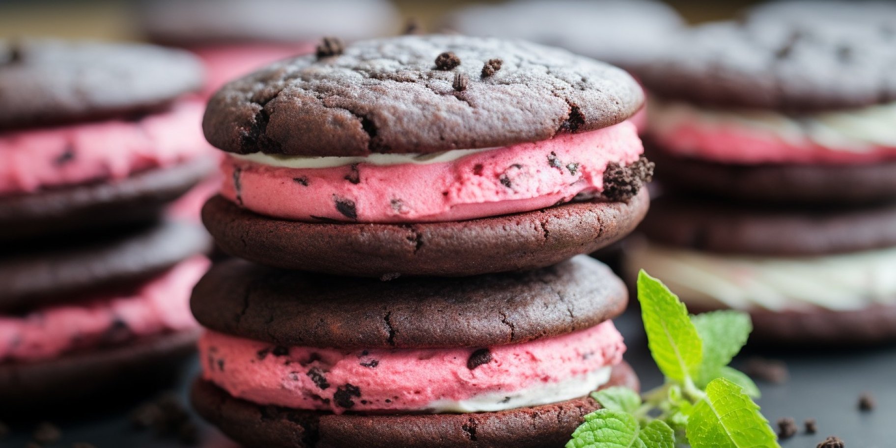 Печенье-сэндвич со смородиновым суфле