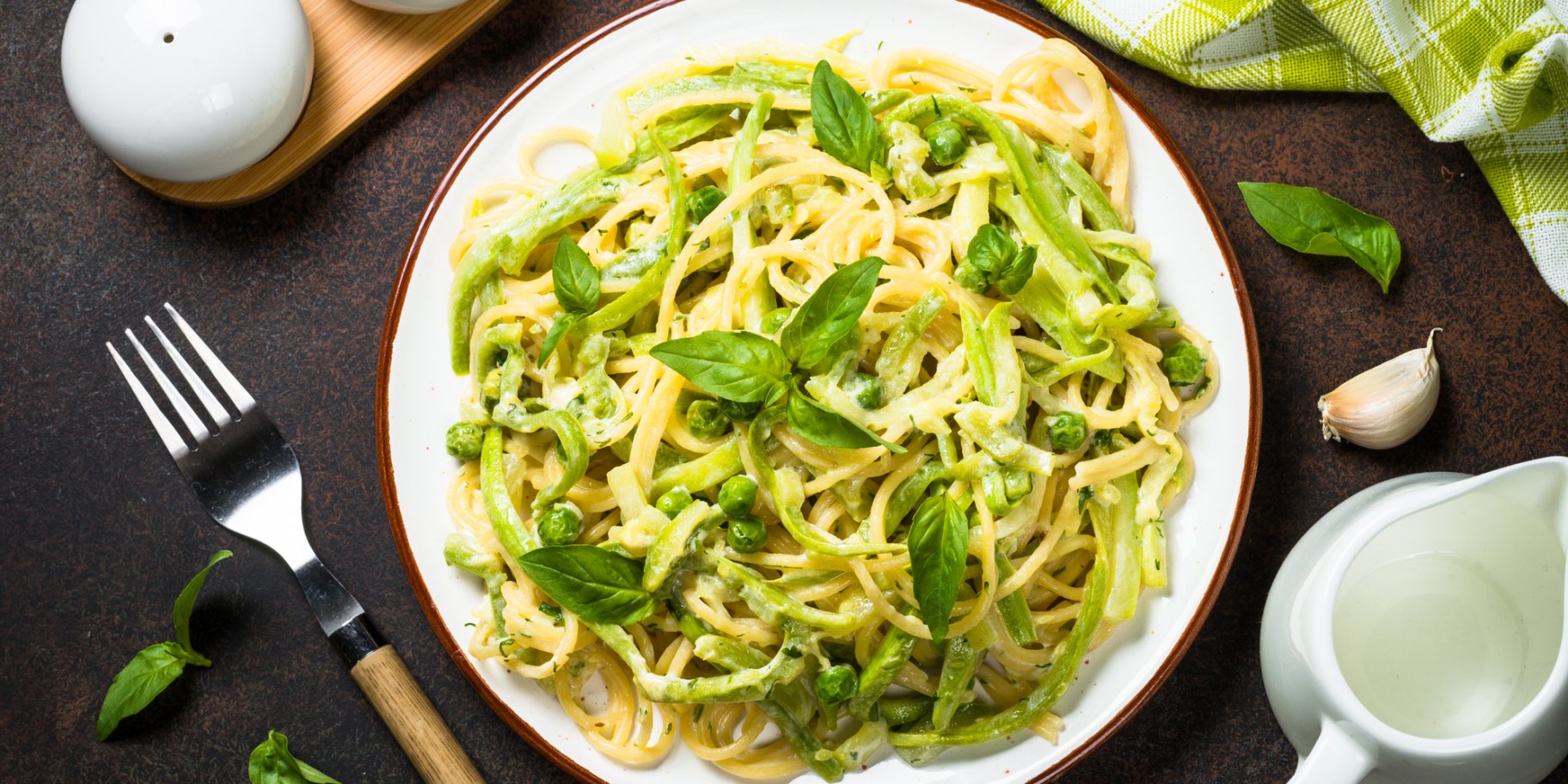 Спагеті з горошком