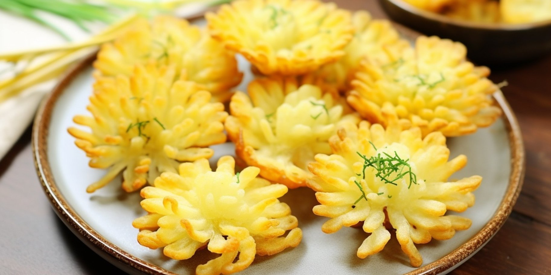 смажені картопляні «квіти»