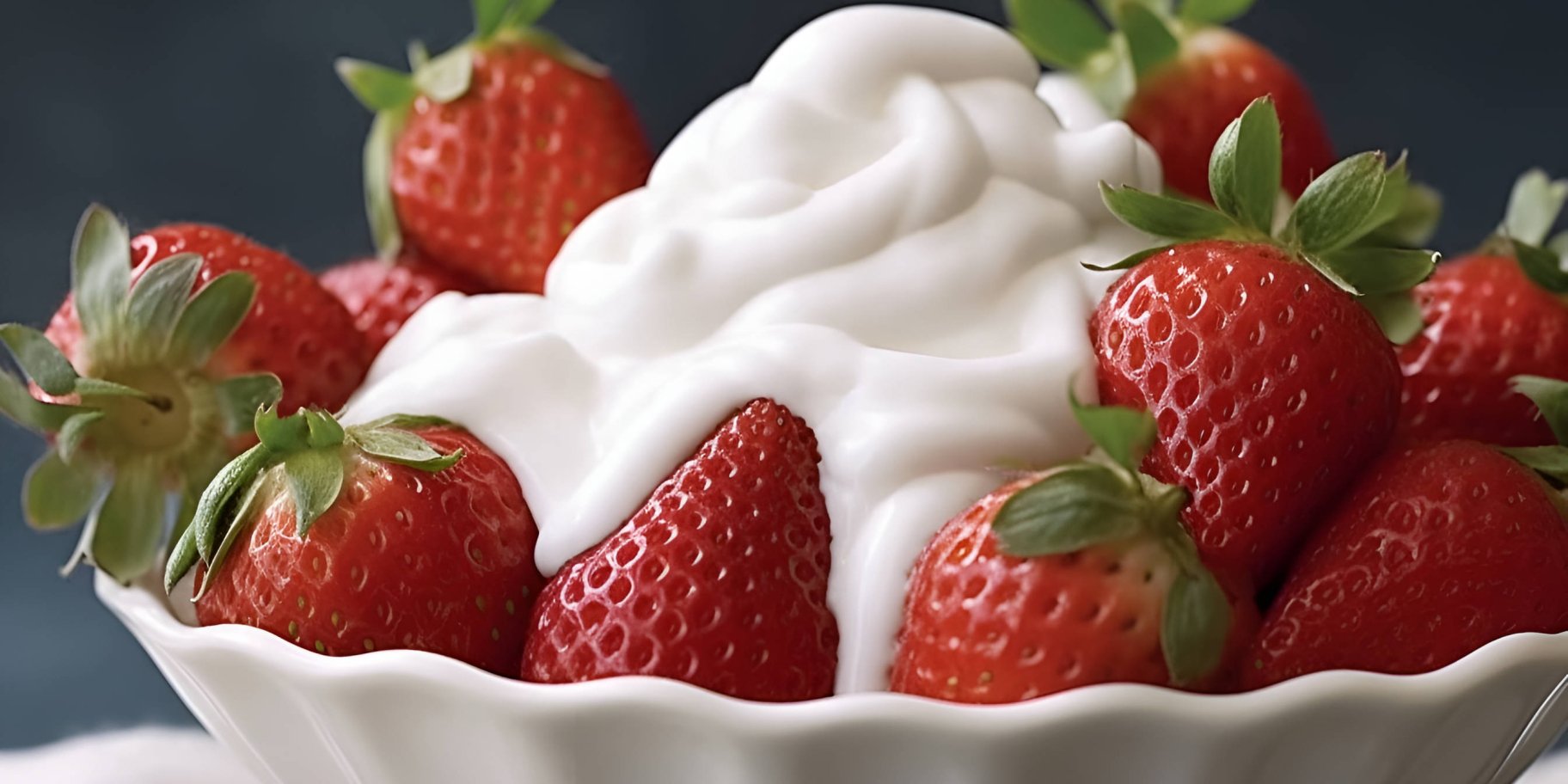 Полуниця зі сметаною