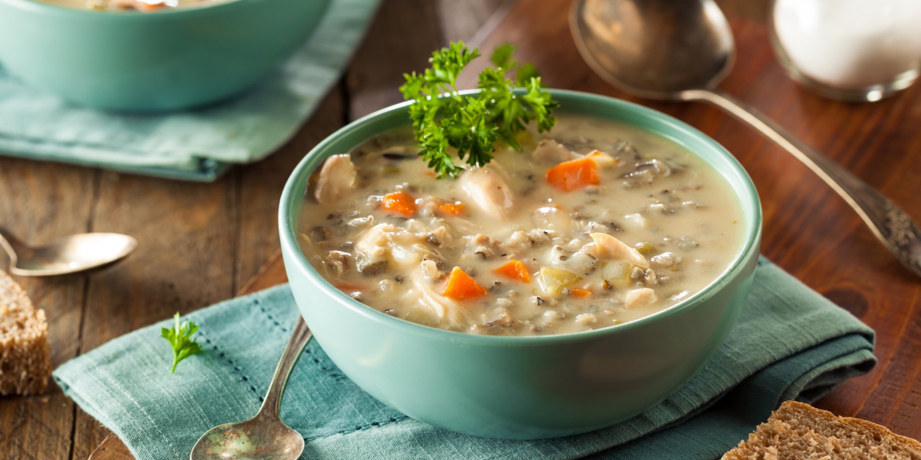 Крем-суп з диким рисом