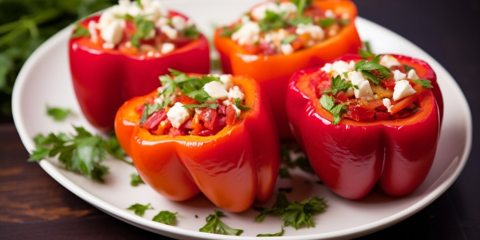 греческий салат в печеном перце