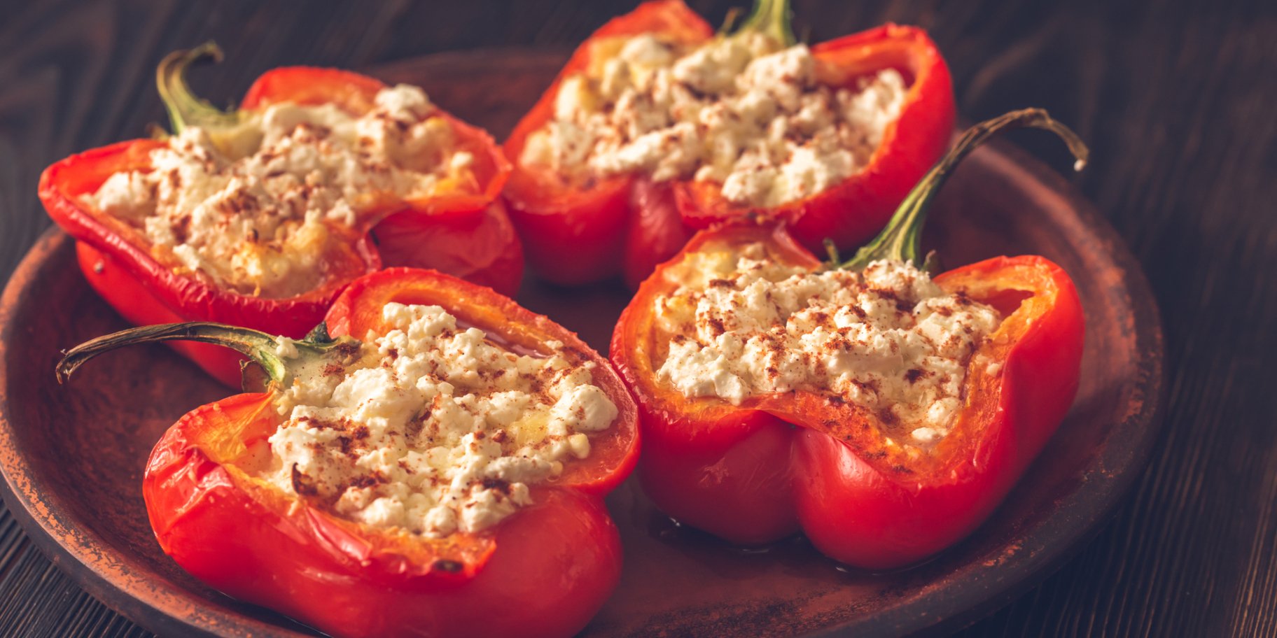 Фарширований перець з бринзою