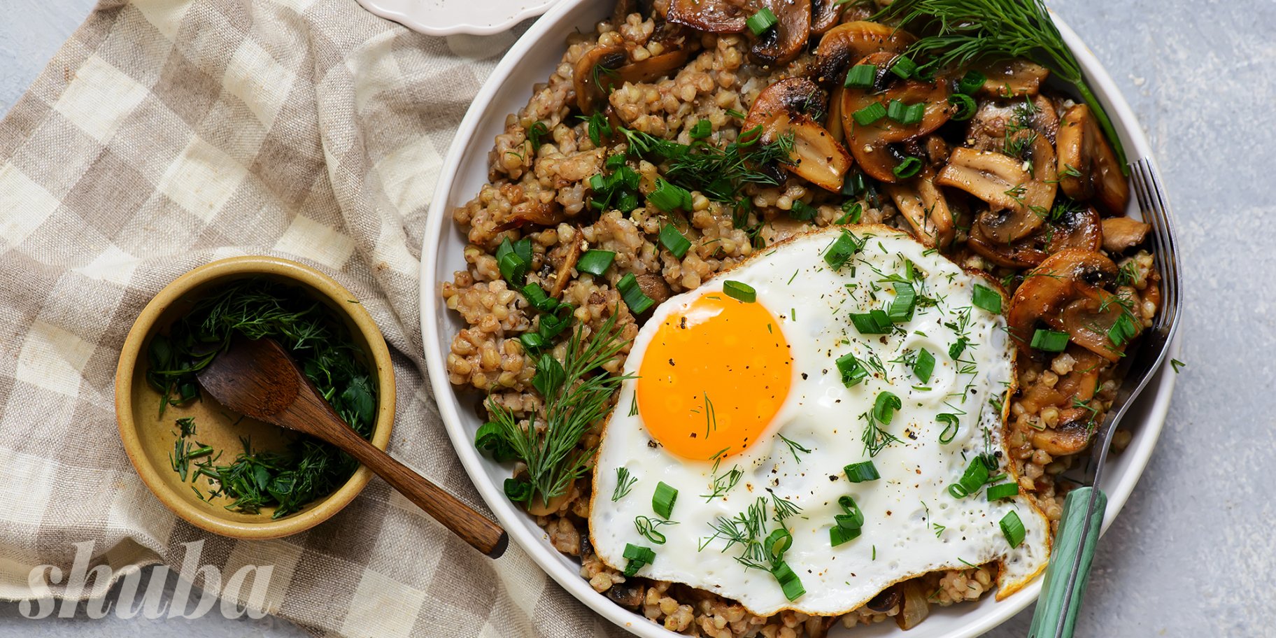 Гречка з грибами