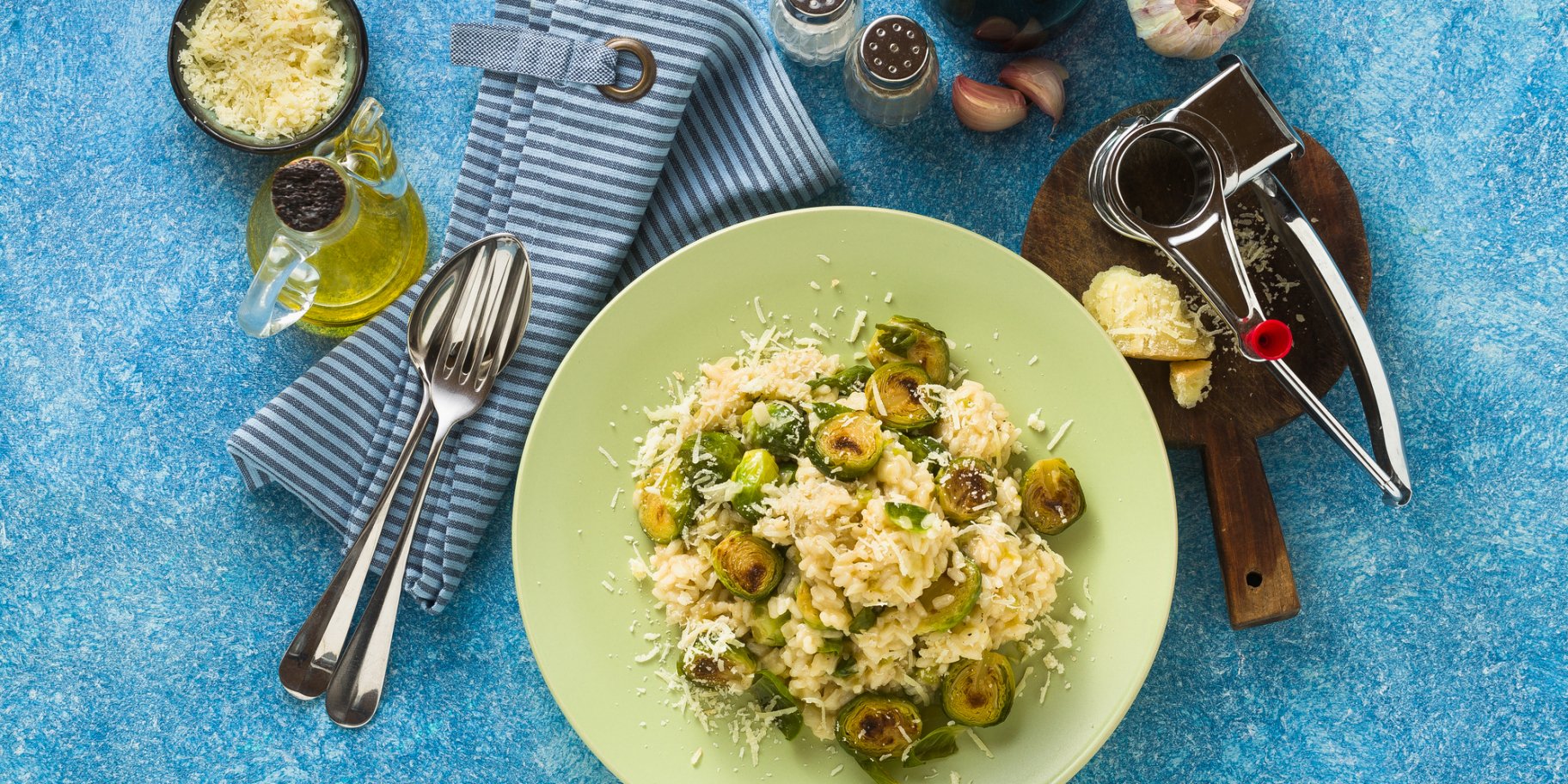 ризото з брюсельскою капустою