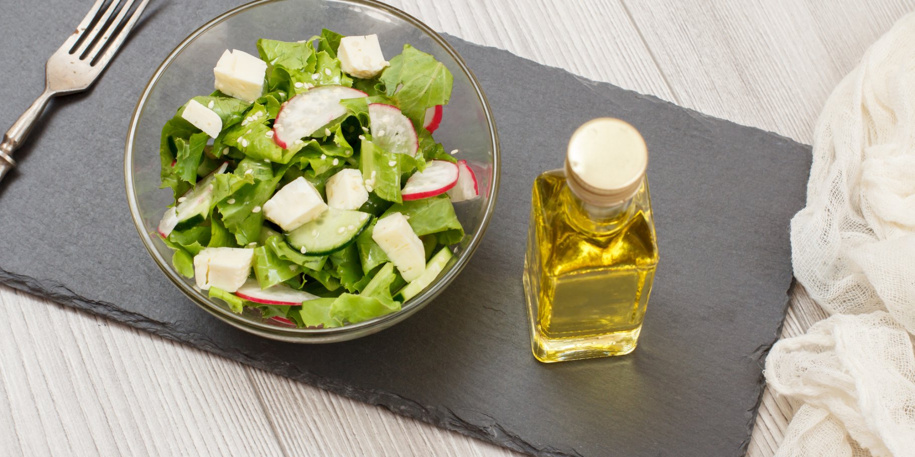 Салат с мятой и фетой