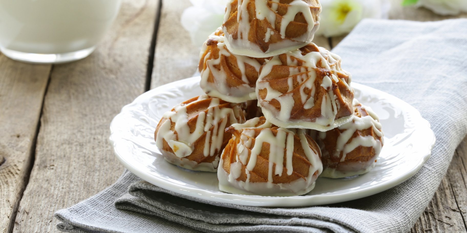 Заварні тістечка з кокосовим кремом