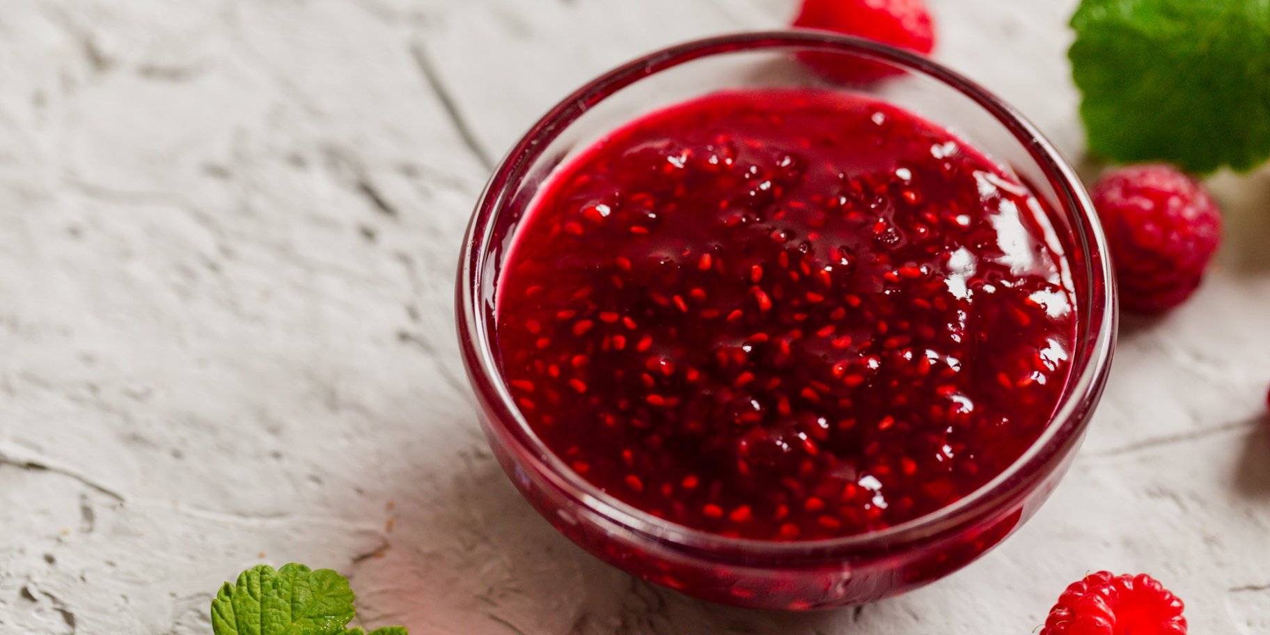 Джем з малиною і м'ятою