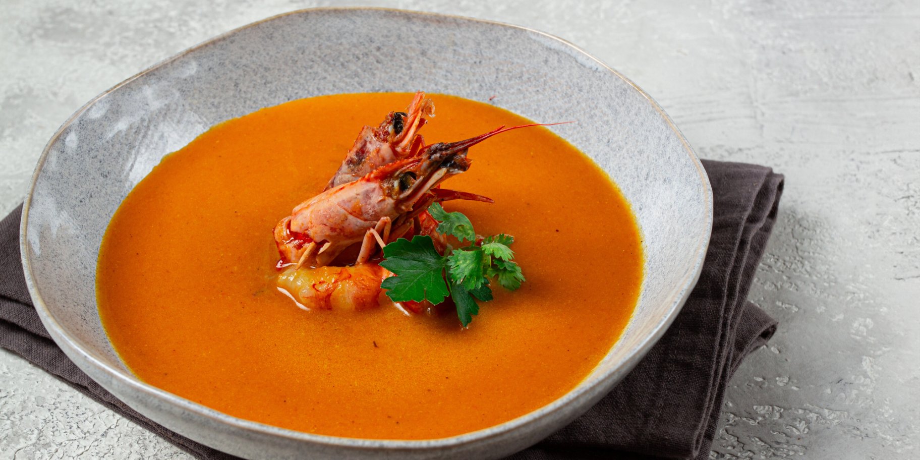 Суп біск з креветками