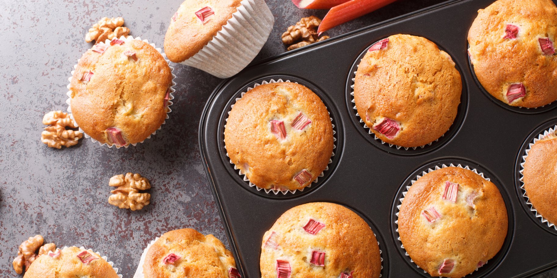 Мафіни з ревенем