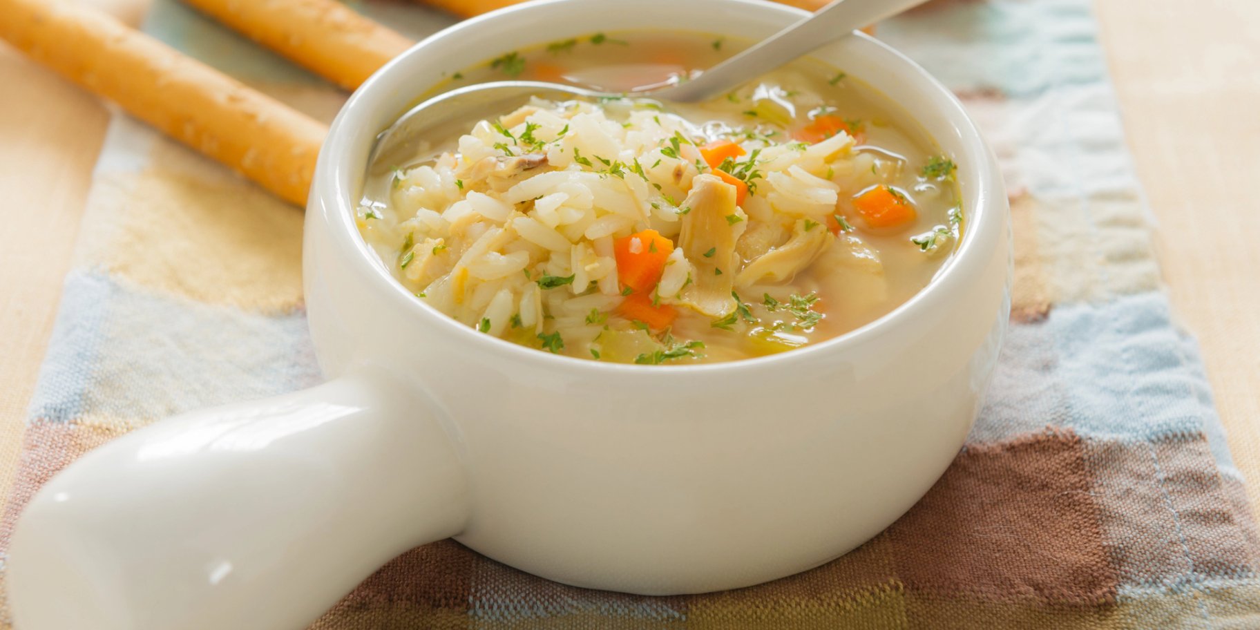 Курячий суп з плавленими сирками