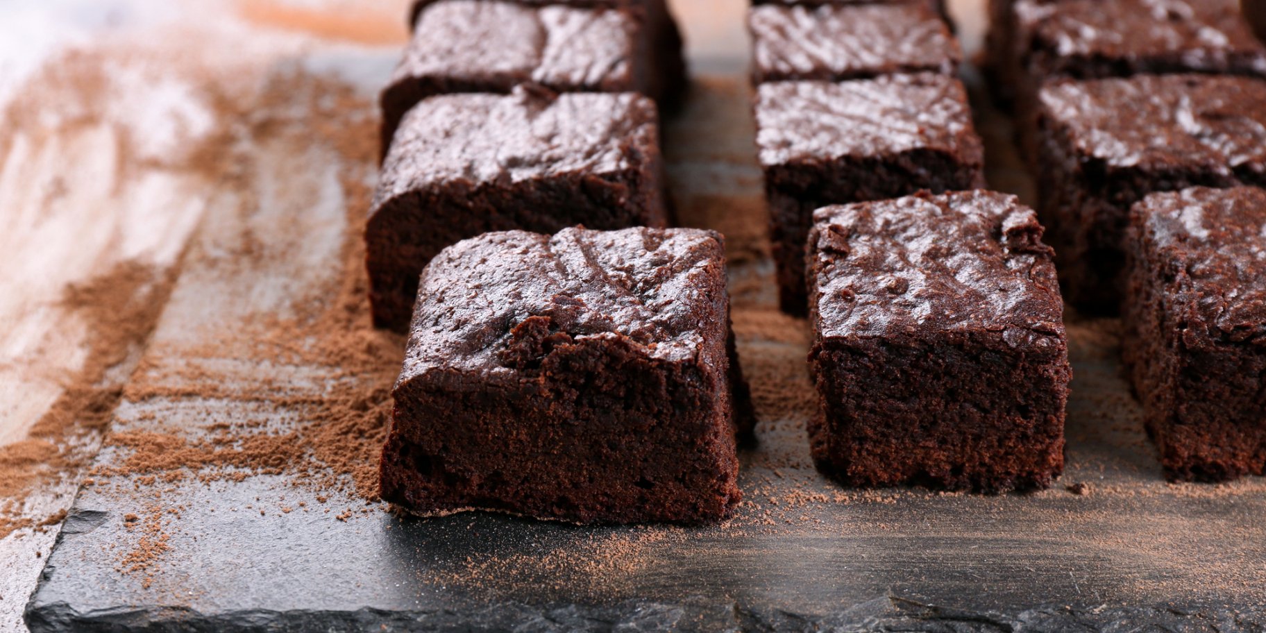 Брауні з какао і бананом