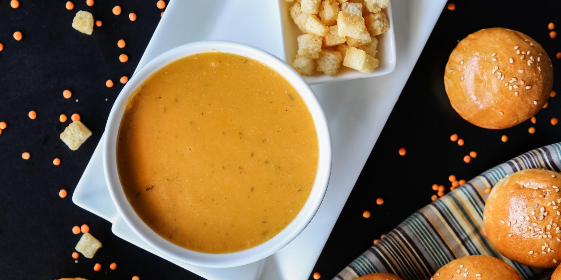 Рыбный суп с чечевицей и овощами