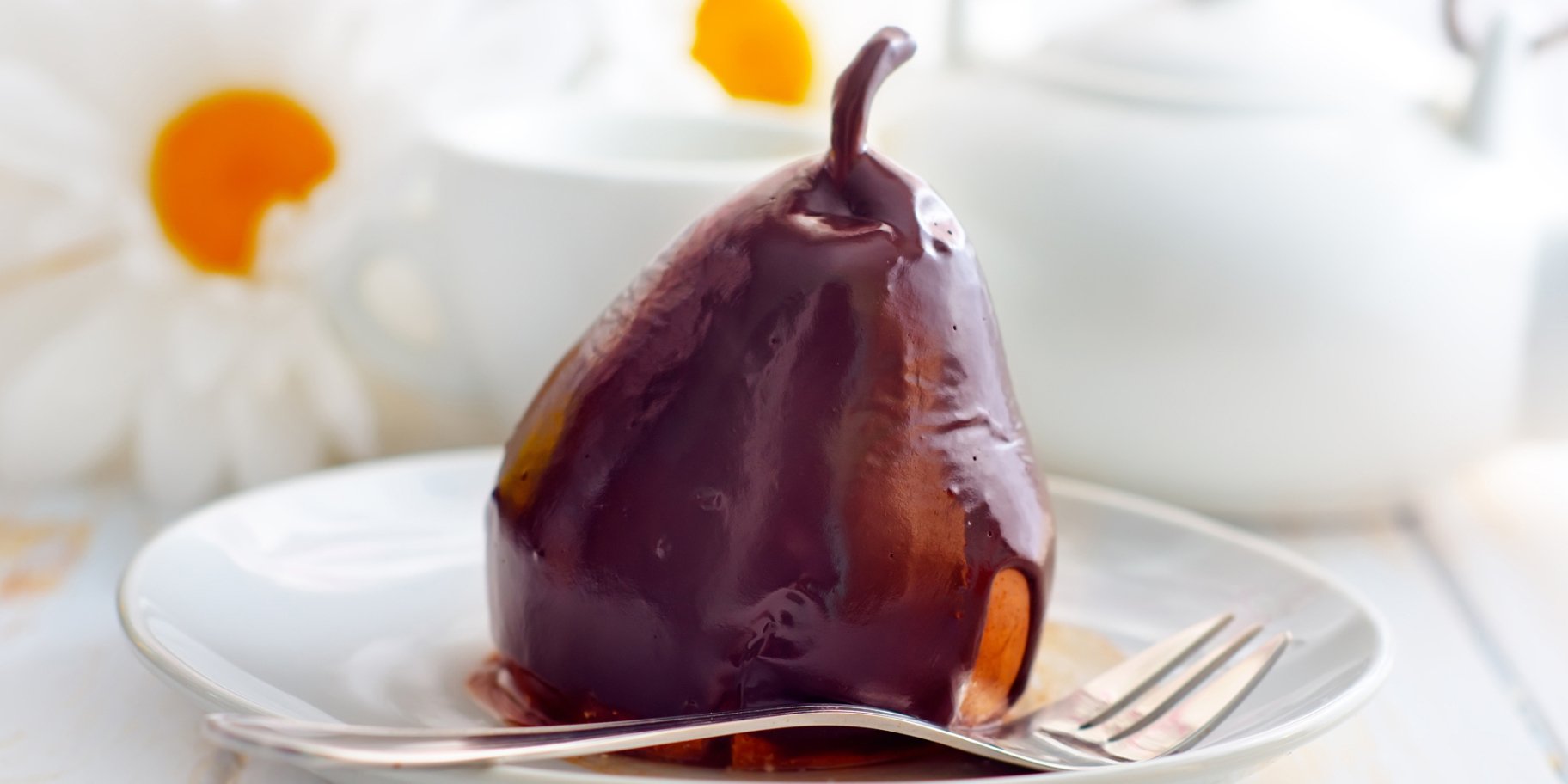 Груши в шоколадном соусе