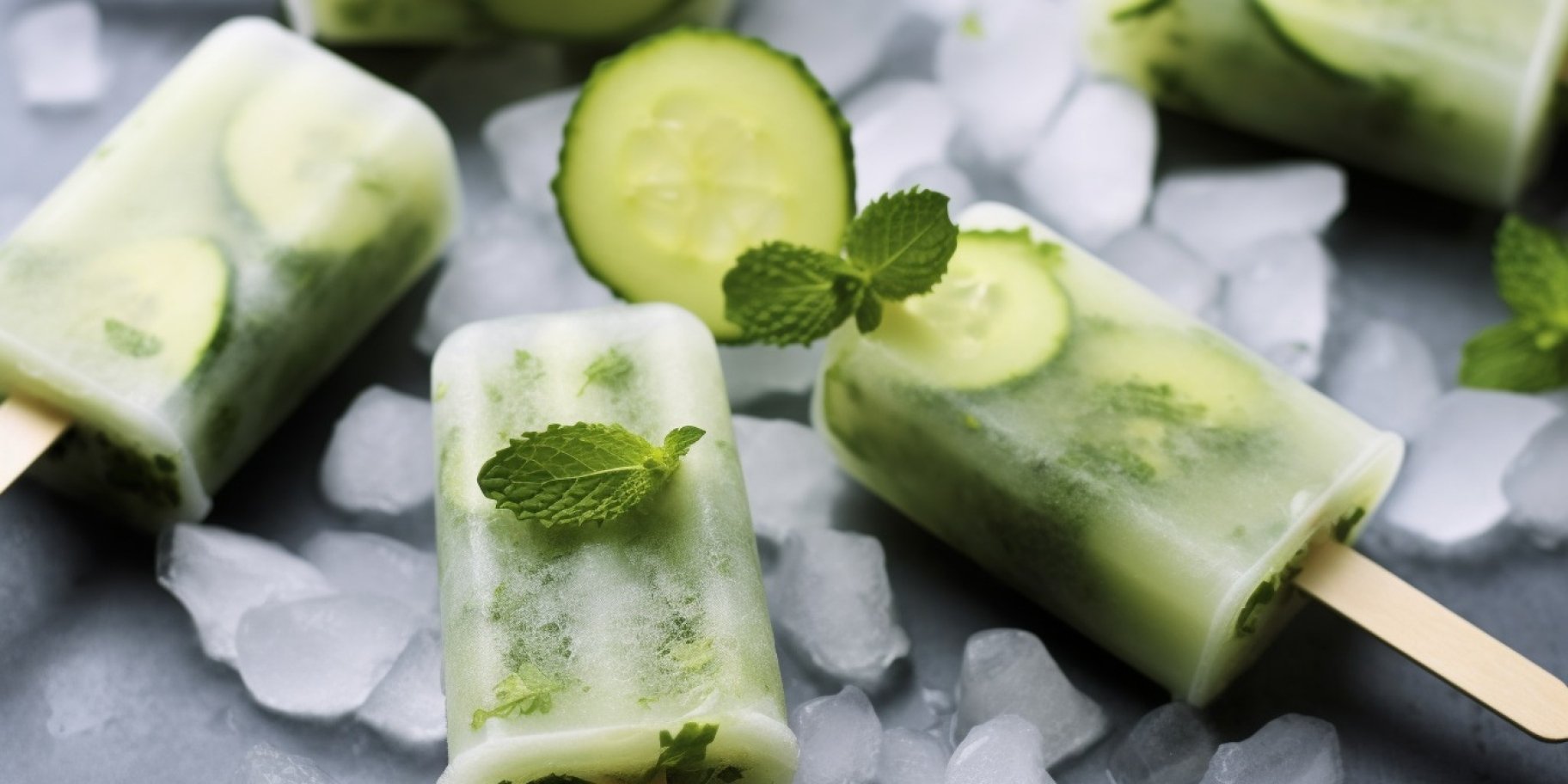 морозиво-лід з огірків, м’яти і лимонаду