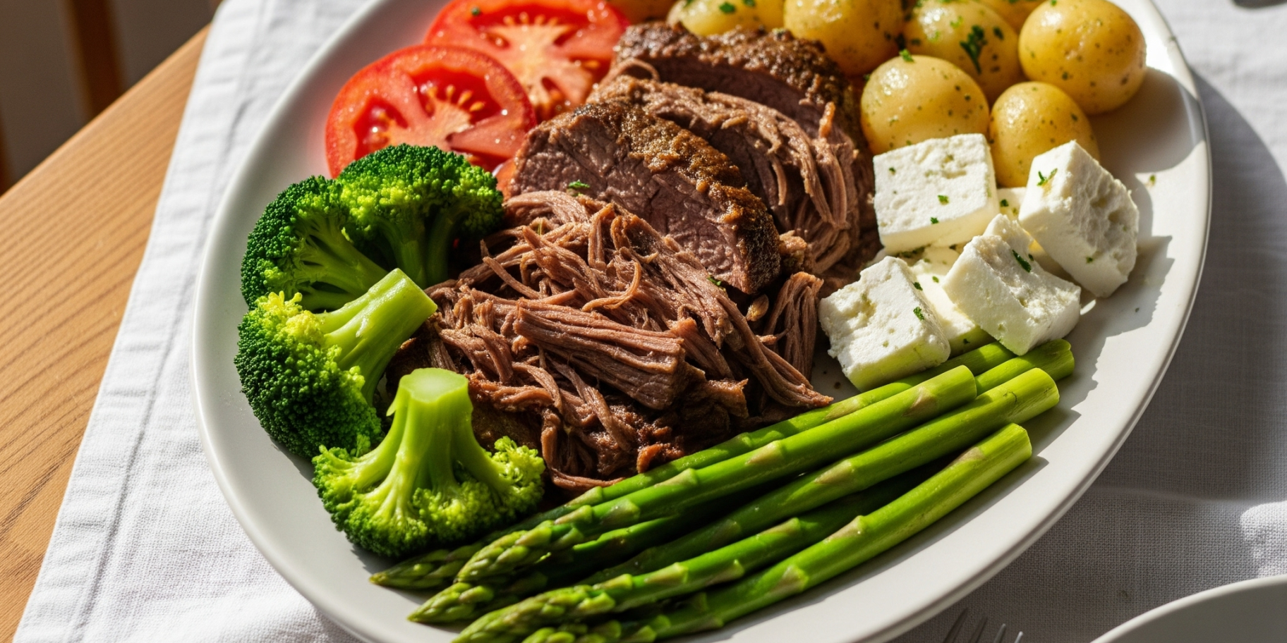 Літній салат-конструктор з яловичиною