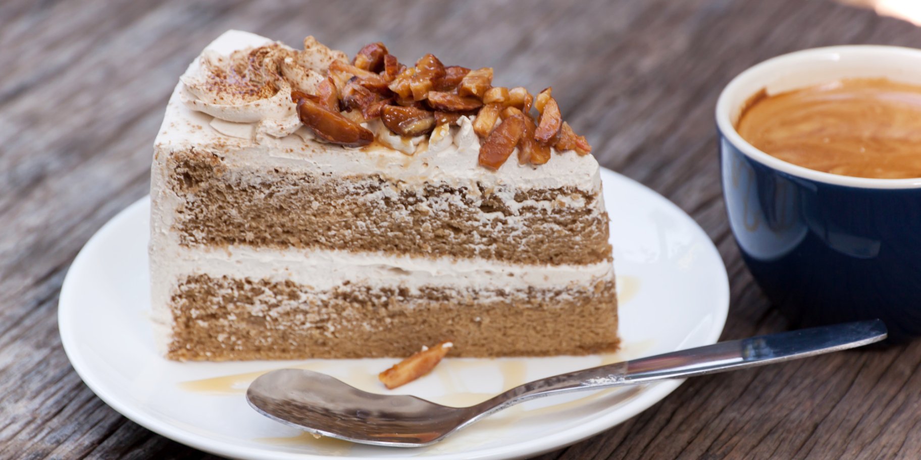 Кавово-горіховий торт рецепт