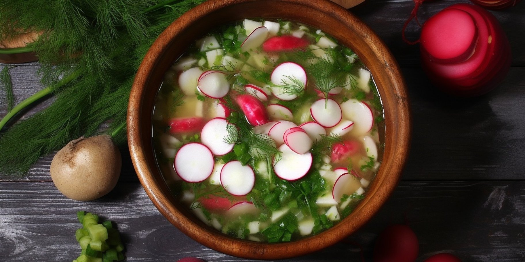 Пісна окрошка на квасі