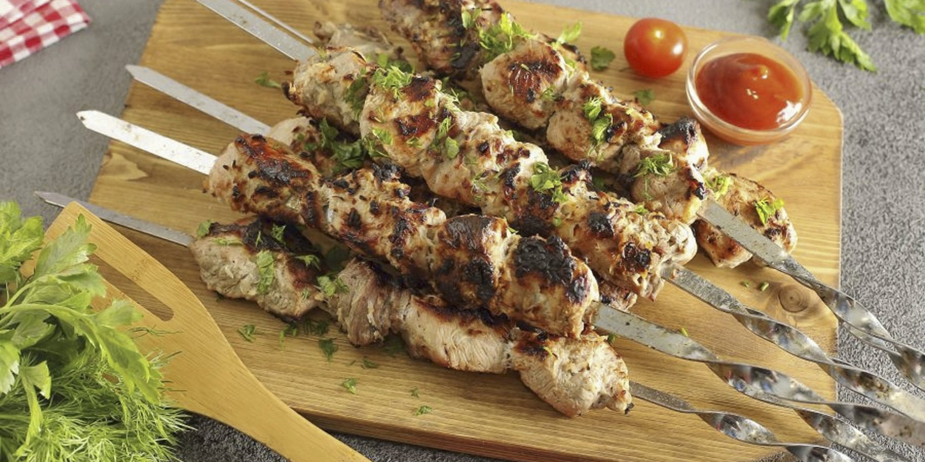 Шашлики у вині