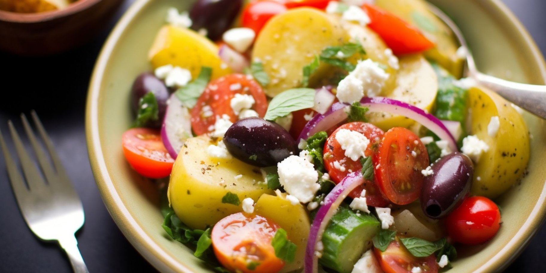 Салат з молодої картоплі