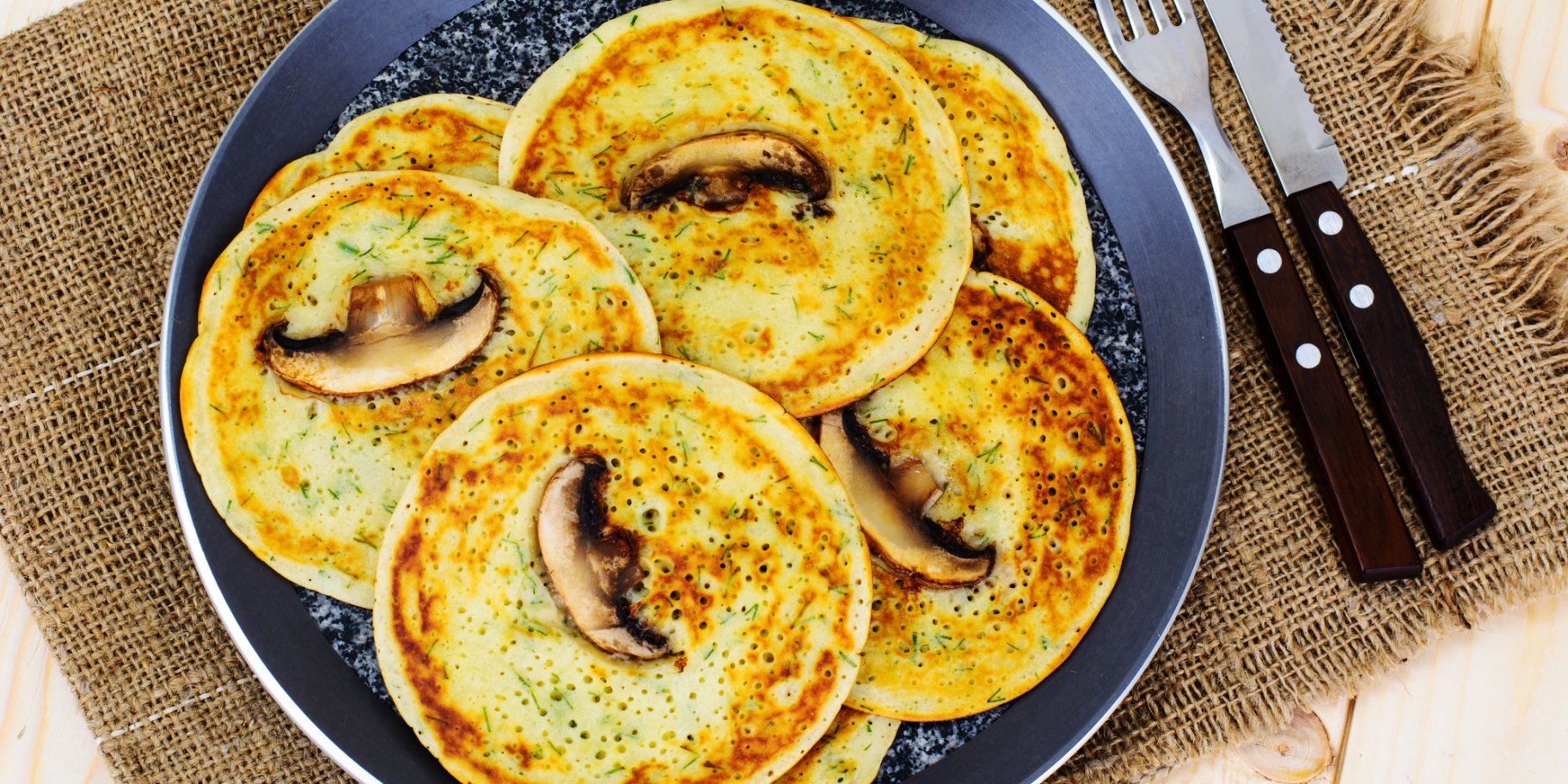 Панкейки з грибами