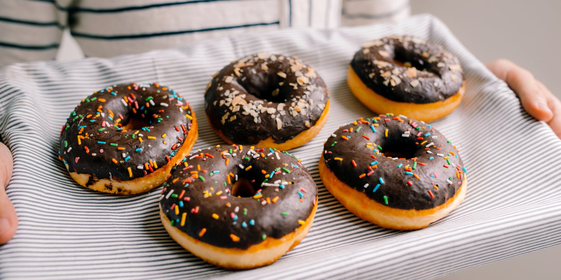 Запечені пончики з шоколадом