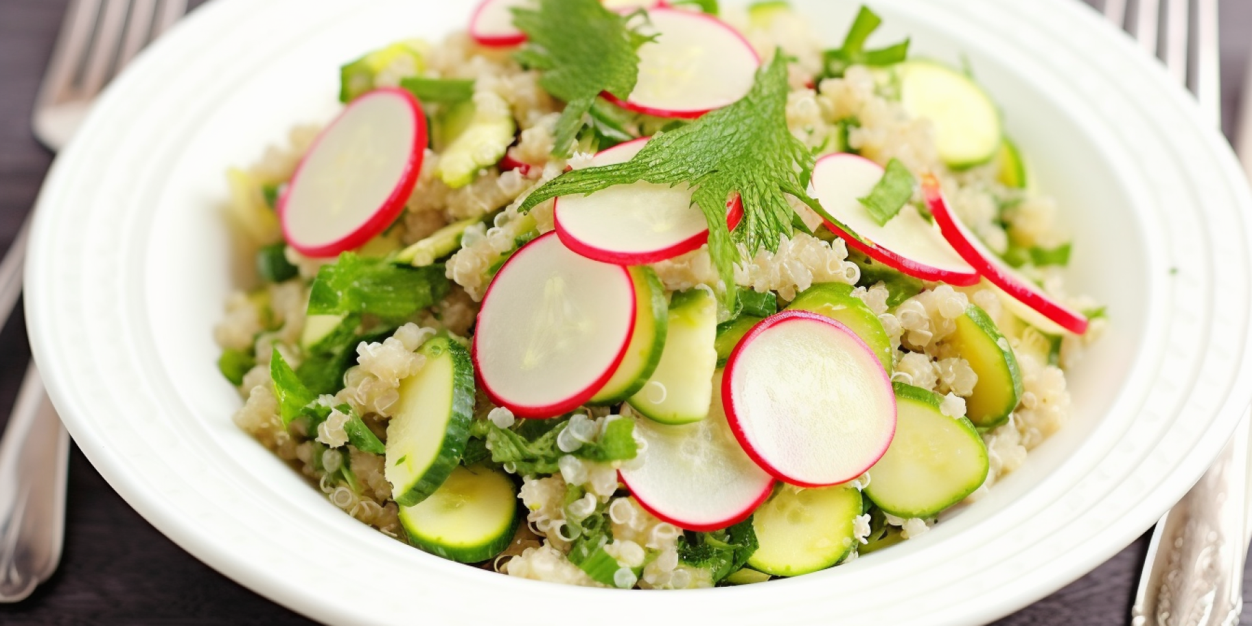 Салат з кіноа і редискою