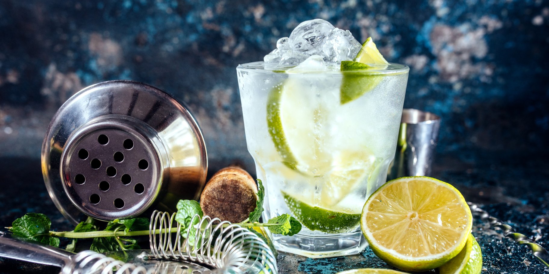 джин-тонік з лаймом