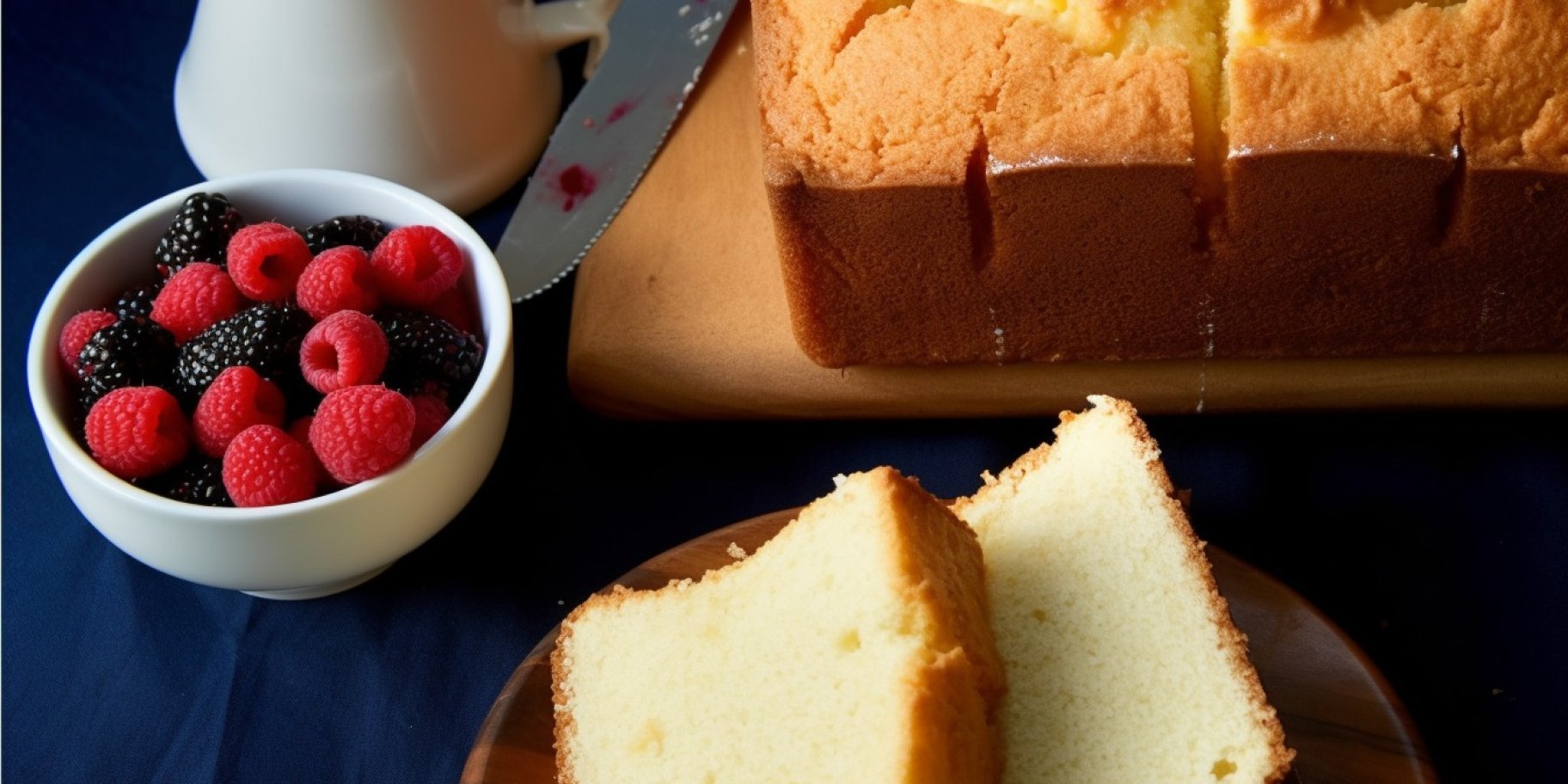 белый кекс к чаю