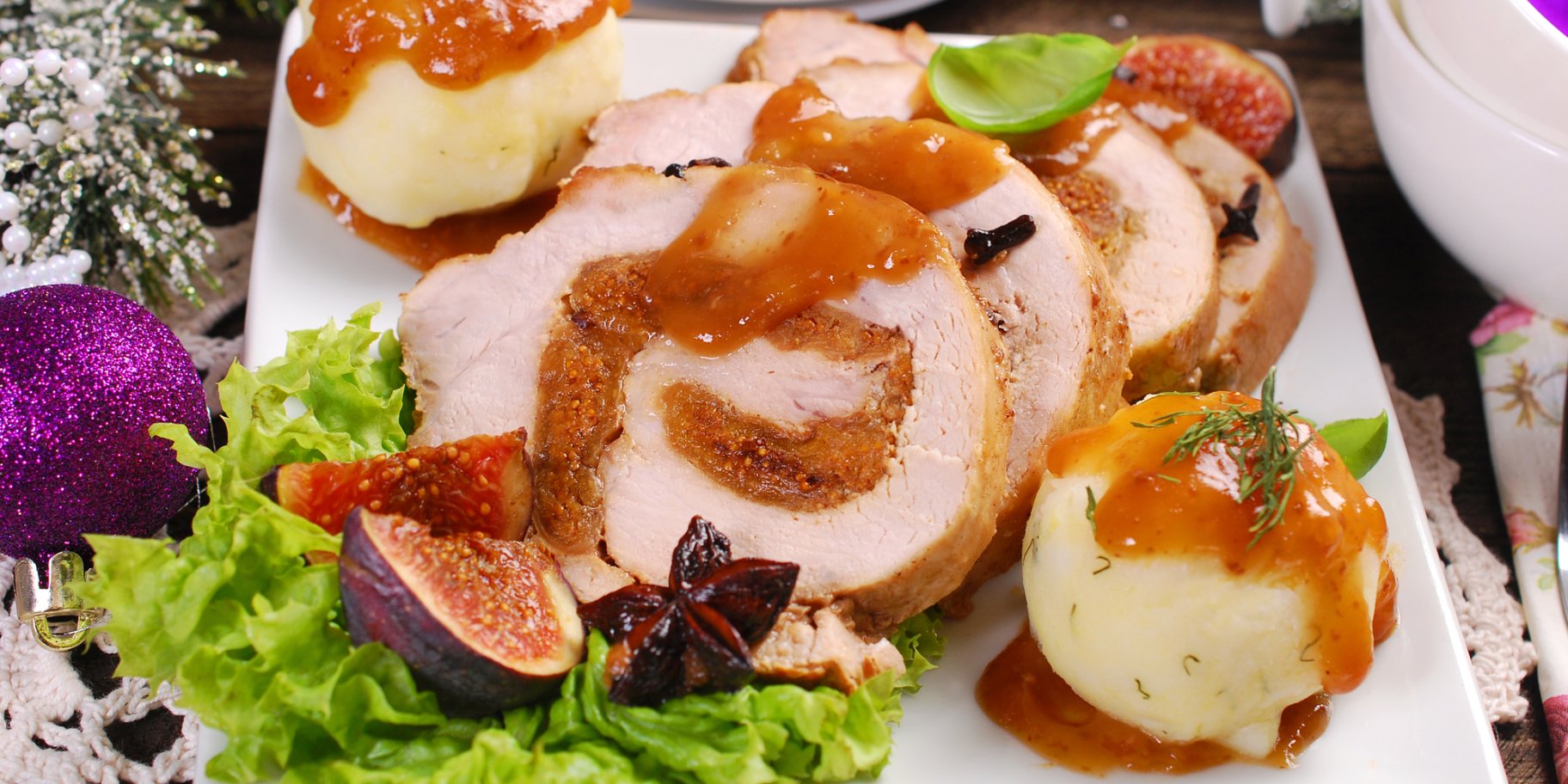 Свиняча вирізка з інжиром