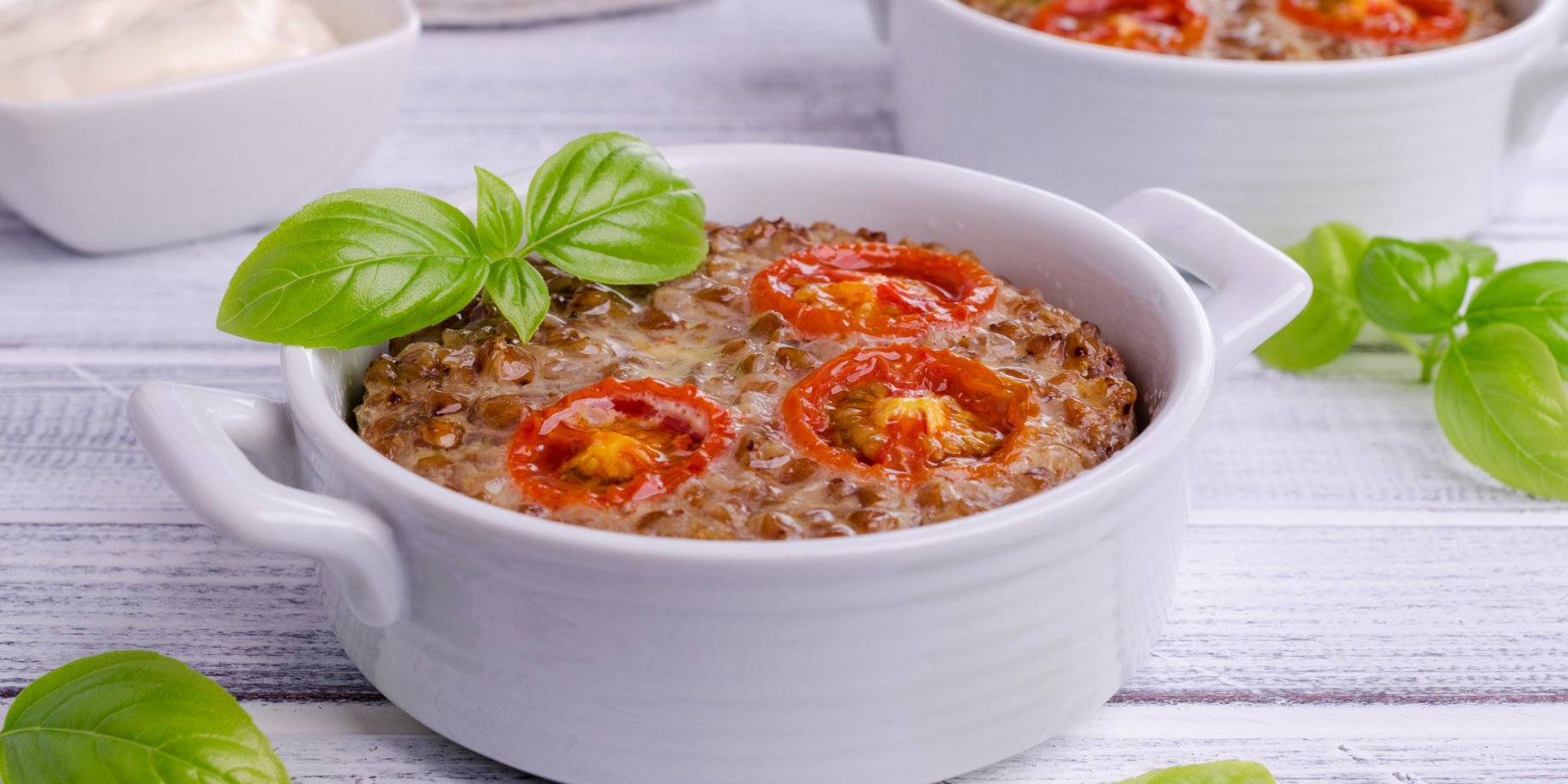 Гречана запіканка з грибами