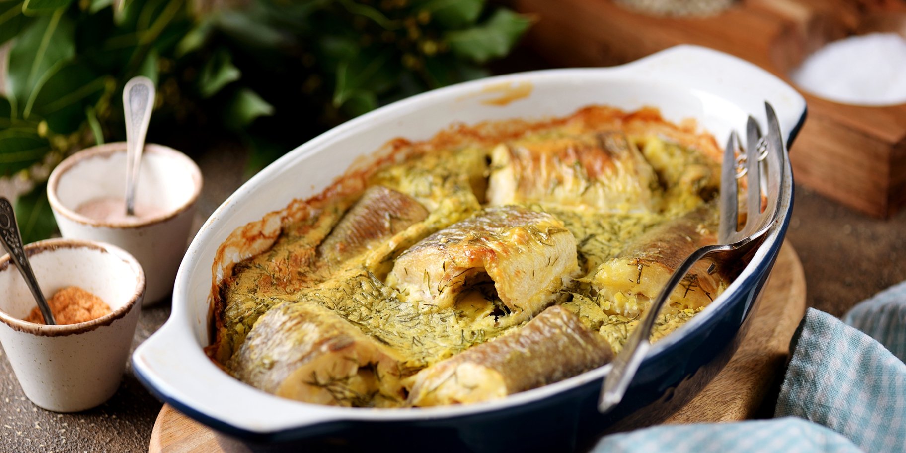 Хек в сметані