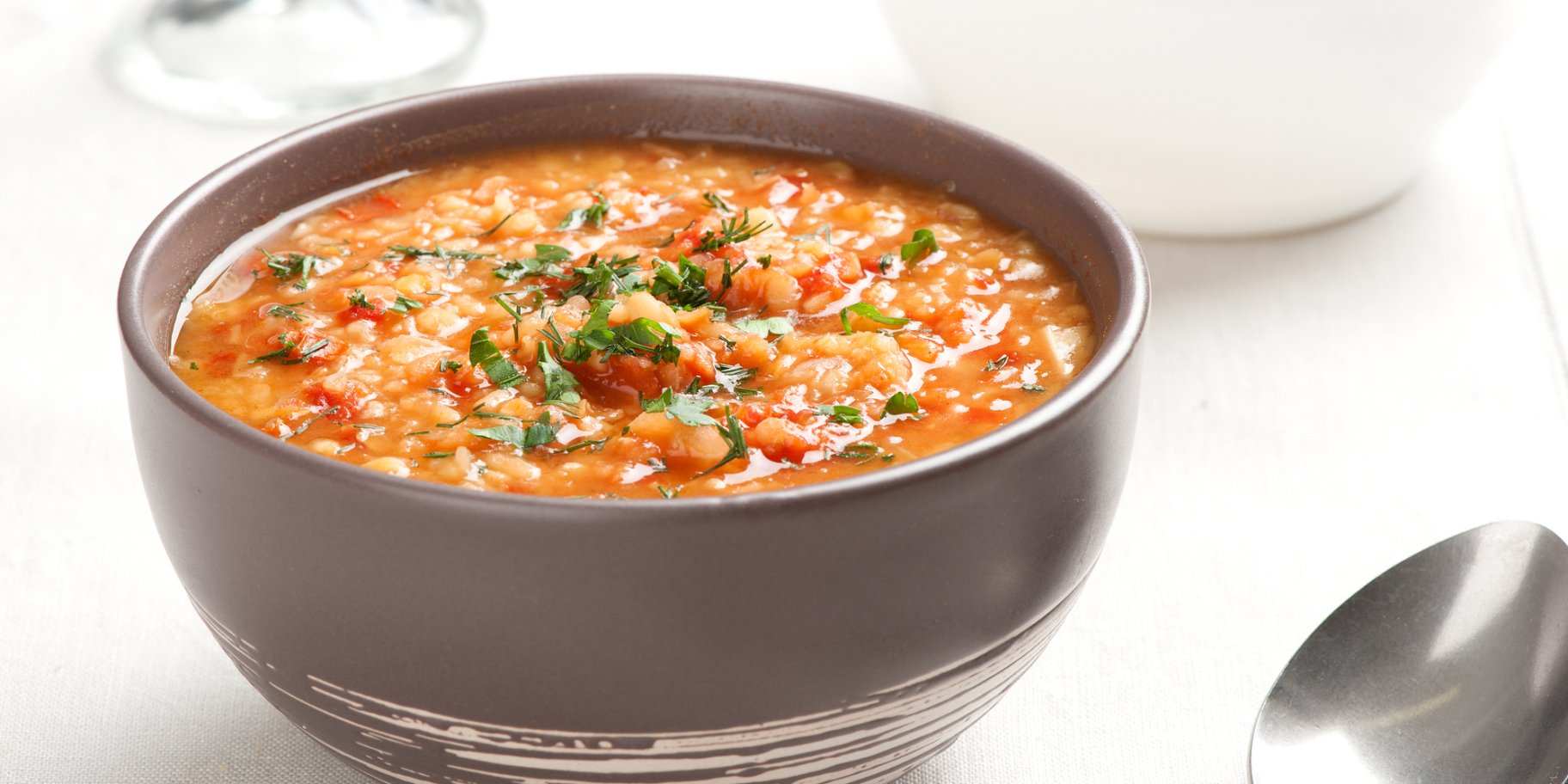 Пісний суп із сочевицею