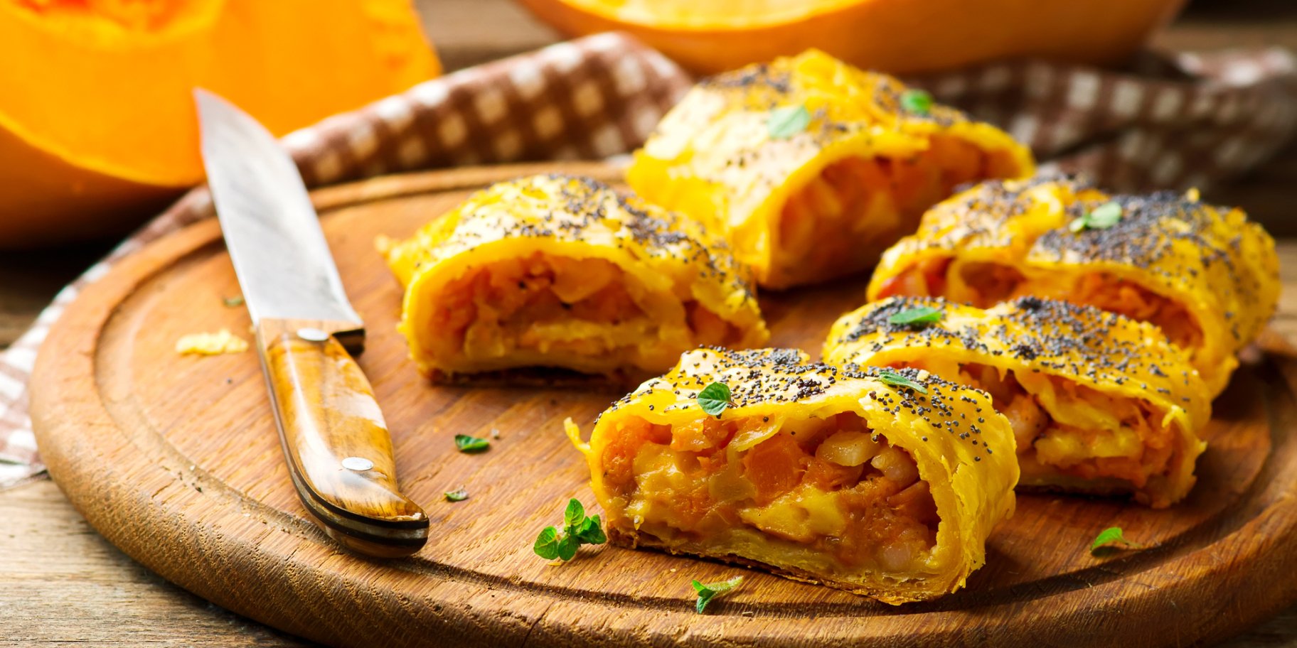 Струдель с тыквой и изюмом