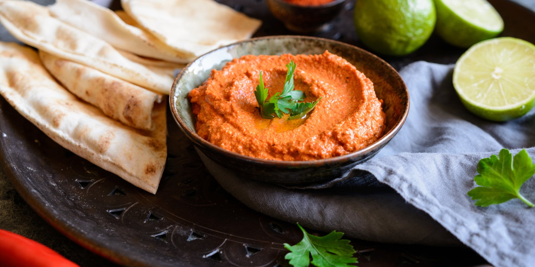 Діп з перцю і цвітної капусти