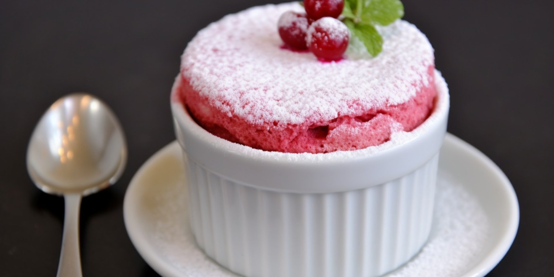 суфле з червоної порічки