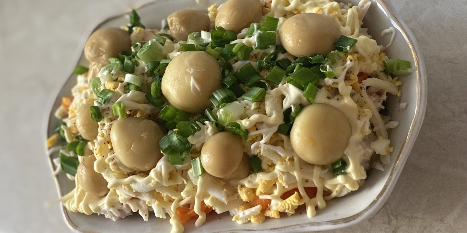 Салат грибна поляна